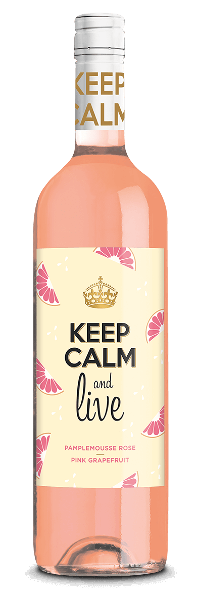 Keep Calm and Live Pamplemousse rose