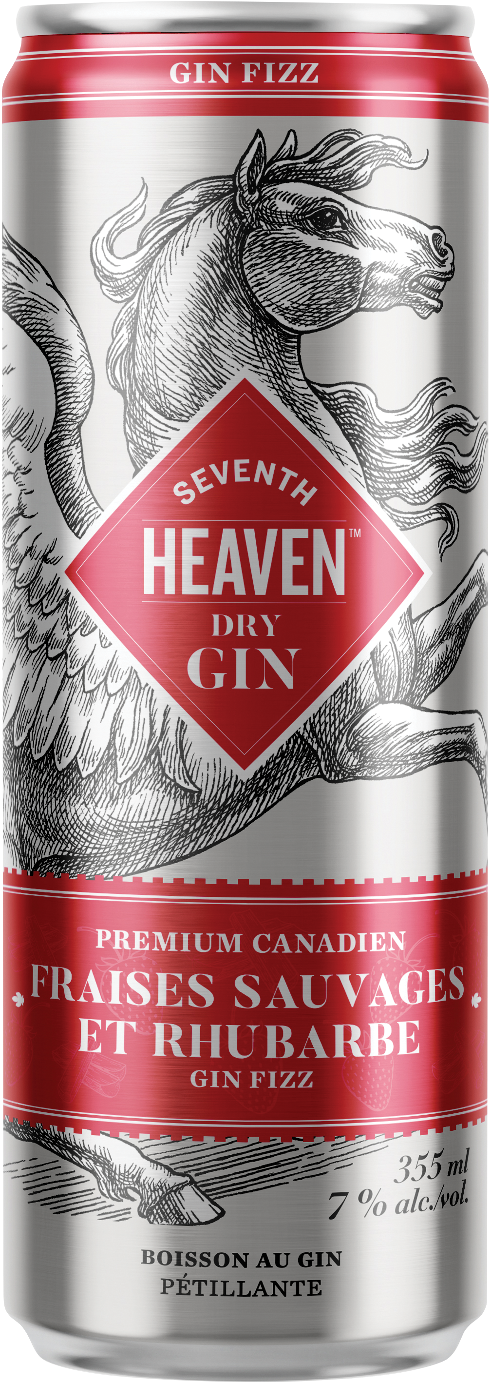 Seventh Heaven Gin Fizz Fraises sauvages et rhubarbe