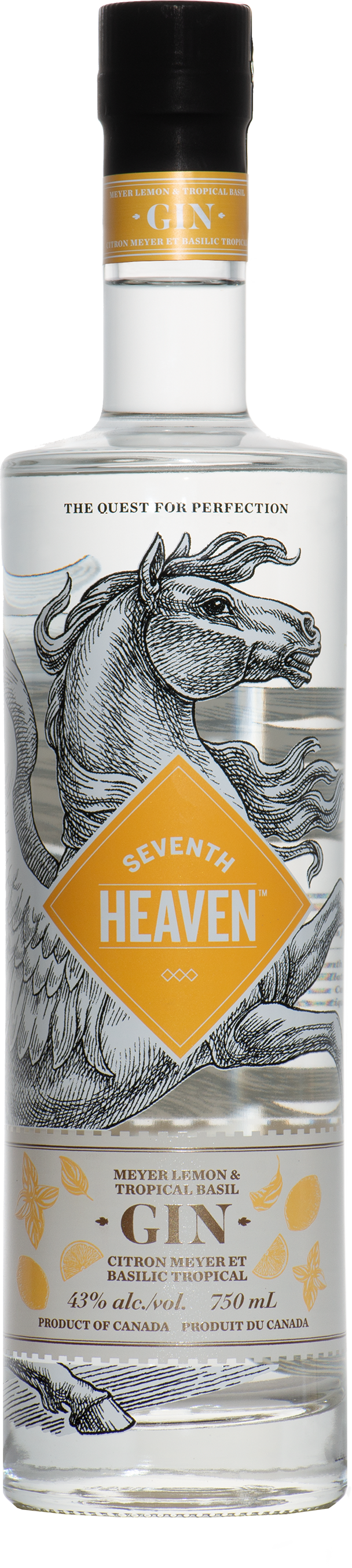 Seventh Heaven Gin Citron Meyer et basilic tropical