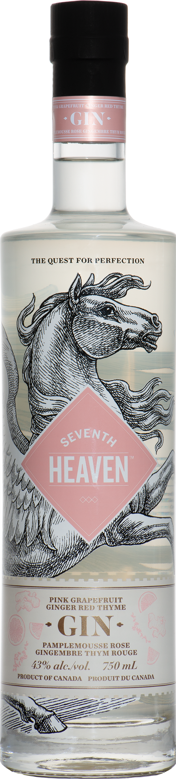 Seventh Heaven Pink Grapefruit, Ginger, and Red Thyme Gin
