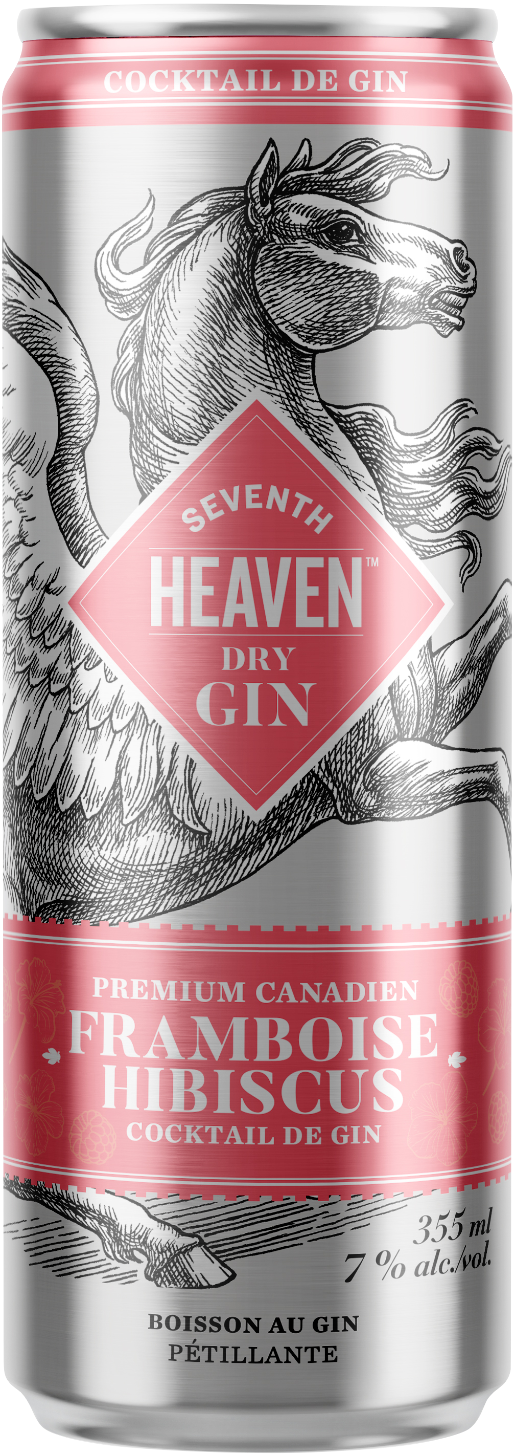 Seventh Heaven Cocktail de Gin Framboise Hibiscus
